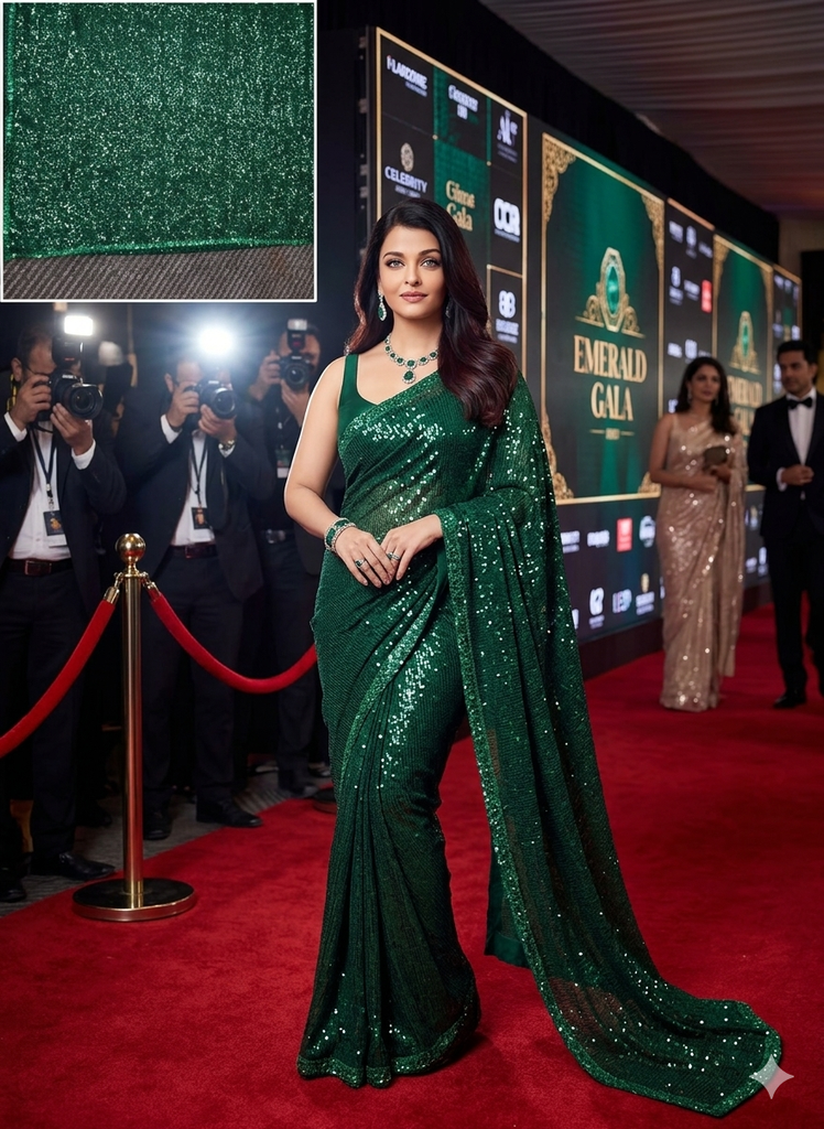 Sequin saree