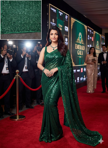 Sequin saree