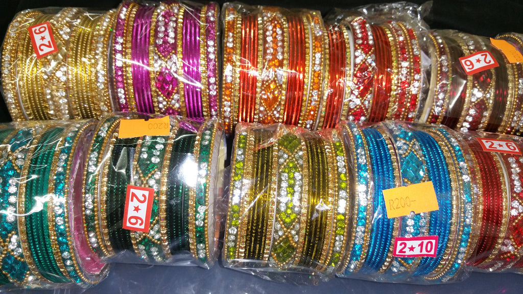 METAL STONE BANGLES